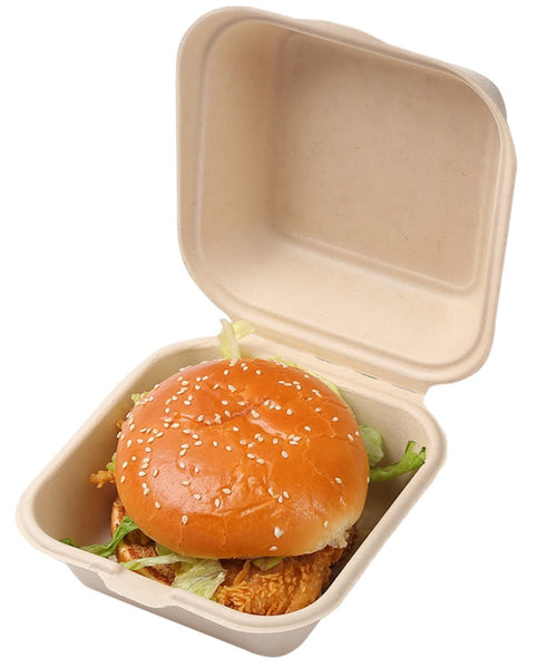 Biodegradable Hamburger Cake Takeout Containers