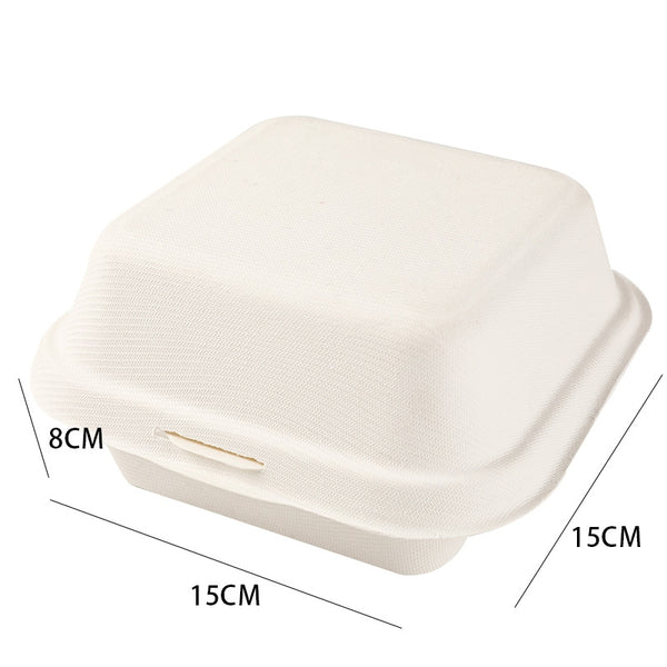 Biodegradable Hamburger Cake Takeout Containers