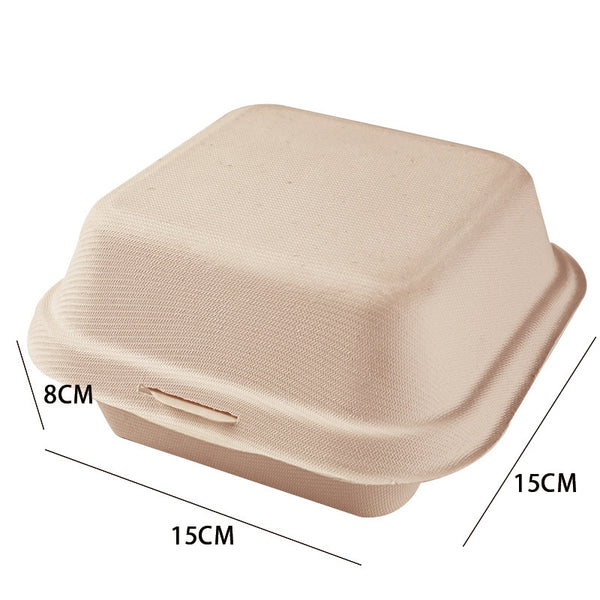 Biodegradable Hamburger Cake Takeout Containers